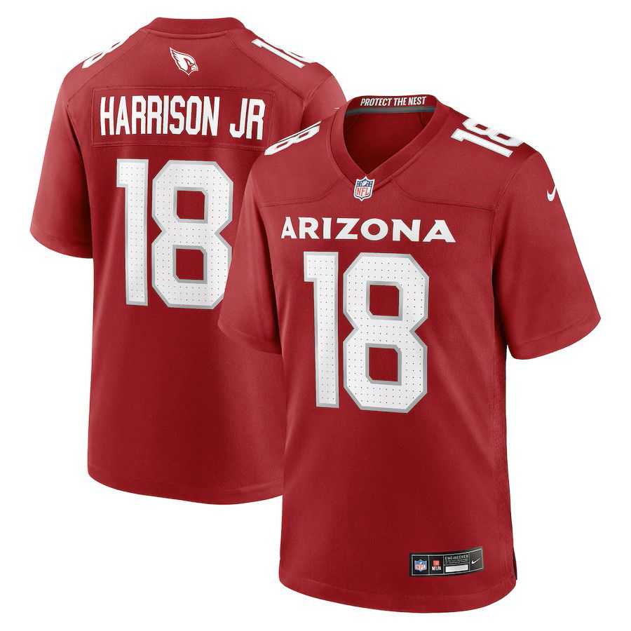 Men Arizona Cardinals #18 Marvin Harrison Jr 2025 Nike Cardinal Player Game NFL Jersey->los angeles chargers->NFL Jersey